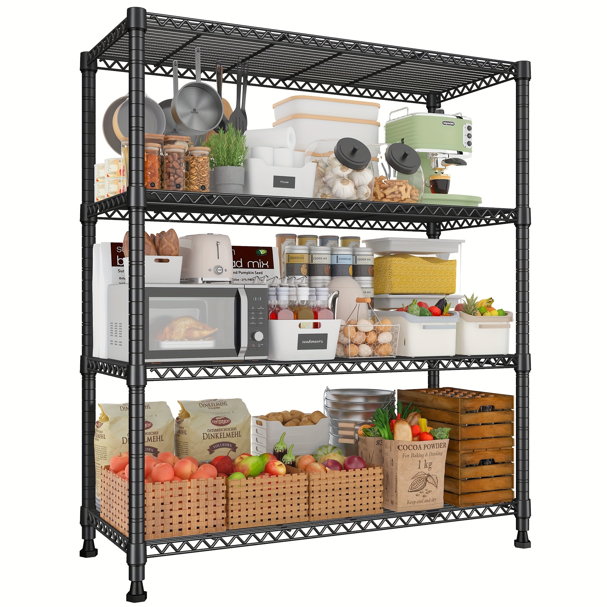 

Shelves And Metal Shelves Pantry Shelves For 35.5''w*14''d*59''h