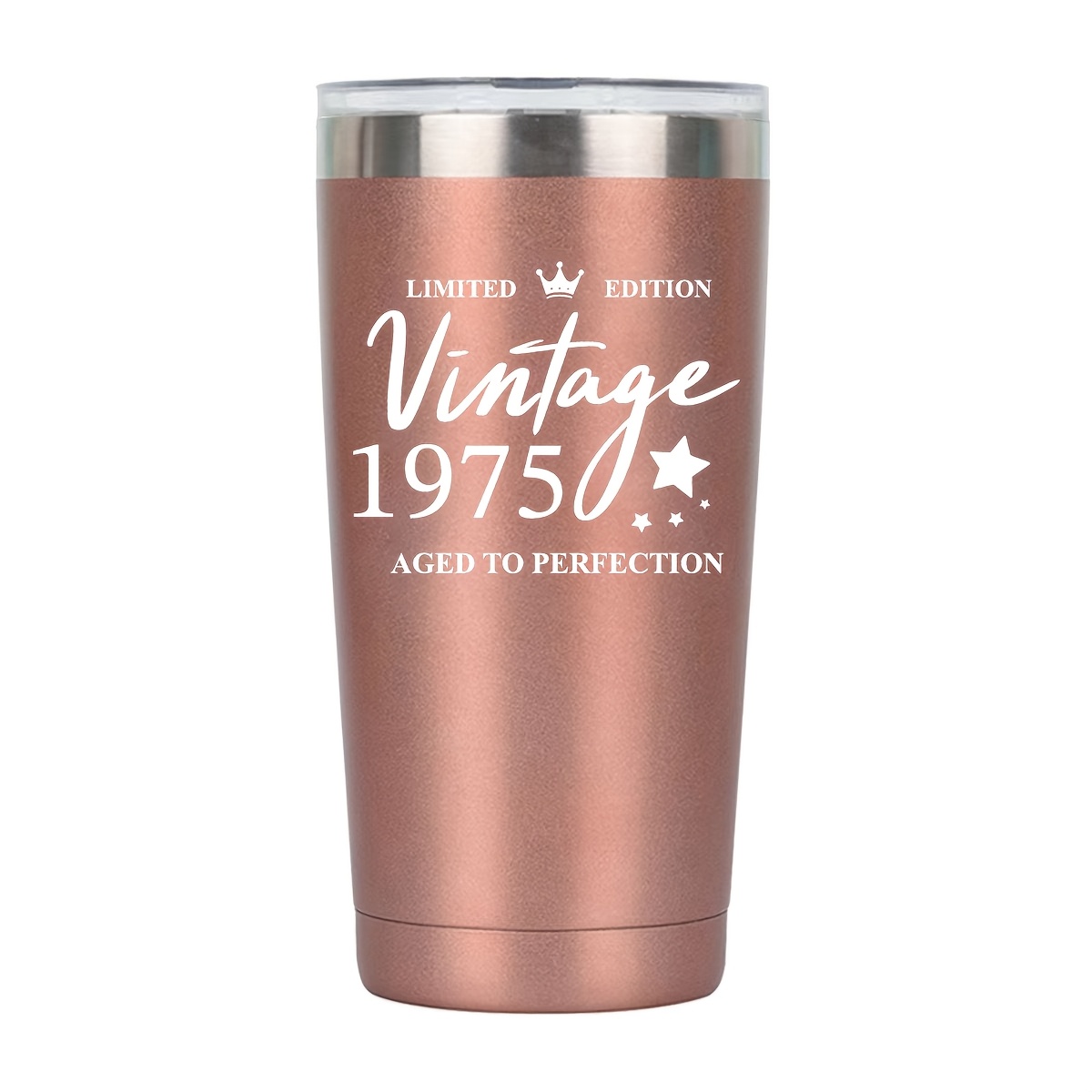 50th birthday gifts for her him women men 50th birthday party decorations for women 50th birthday celebration 50 year old presents 20oz vintage 1975 tumbler cup