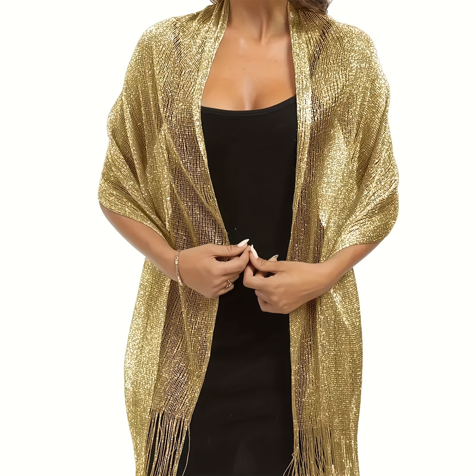 Gold Metallic Shawl