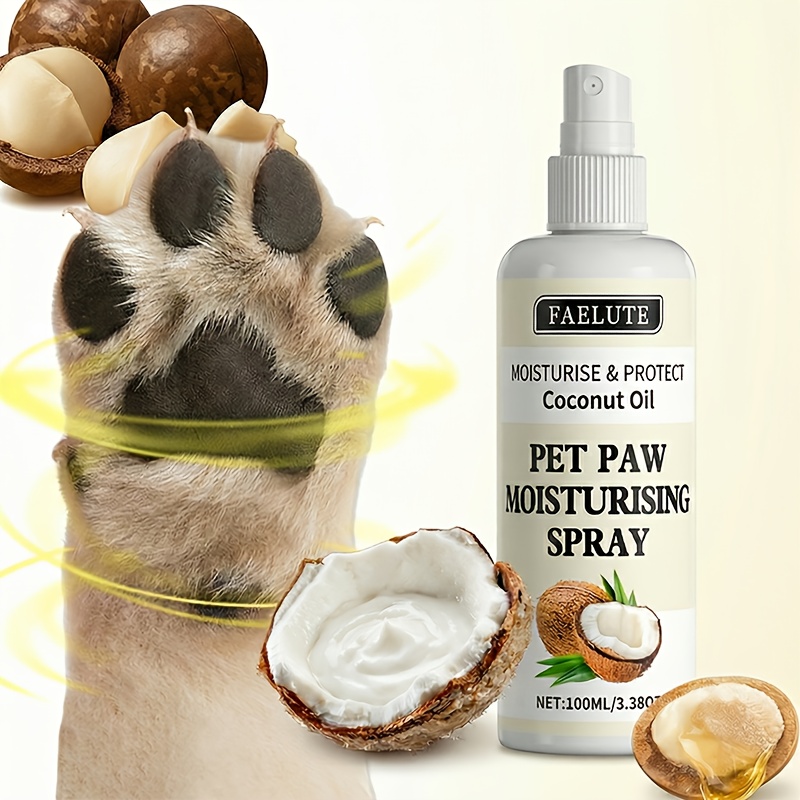 100Ml Moisturizing Spray for Pet Paws - Highly Hydrating Solution for Dry And Cracked Paws - Long-Lasting Moisture Retention Formula - Made with Natural Ingredients Like Coconut Oil And Shea Butter - Quick Absorption, Non-Greasy - Softens, Protects - Image 4