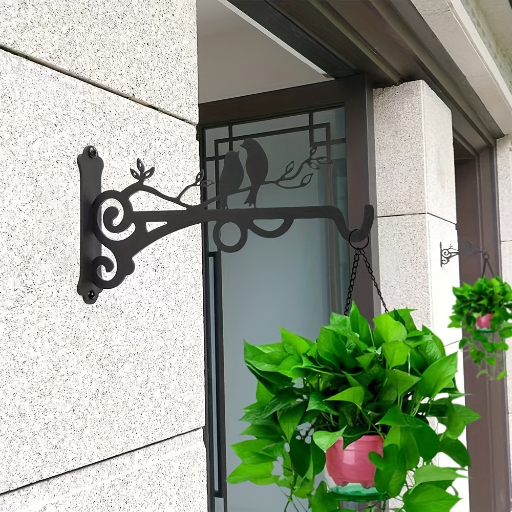 

Elegant Metal Bird Wall Hook For Hanging Planters - Perfect For Garden & Balcony Decor