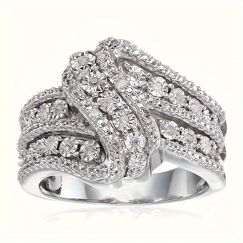 

Bague de fiançailles de luxe en zircone cubique de style sexy, bijoux glamour pour mariage et banquet, cadeaux romantiques pour femmes