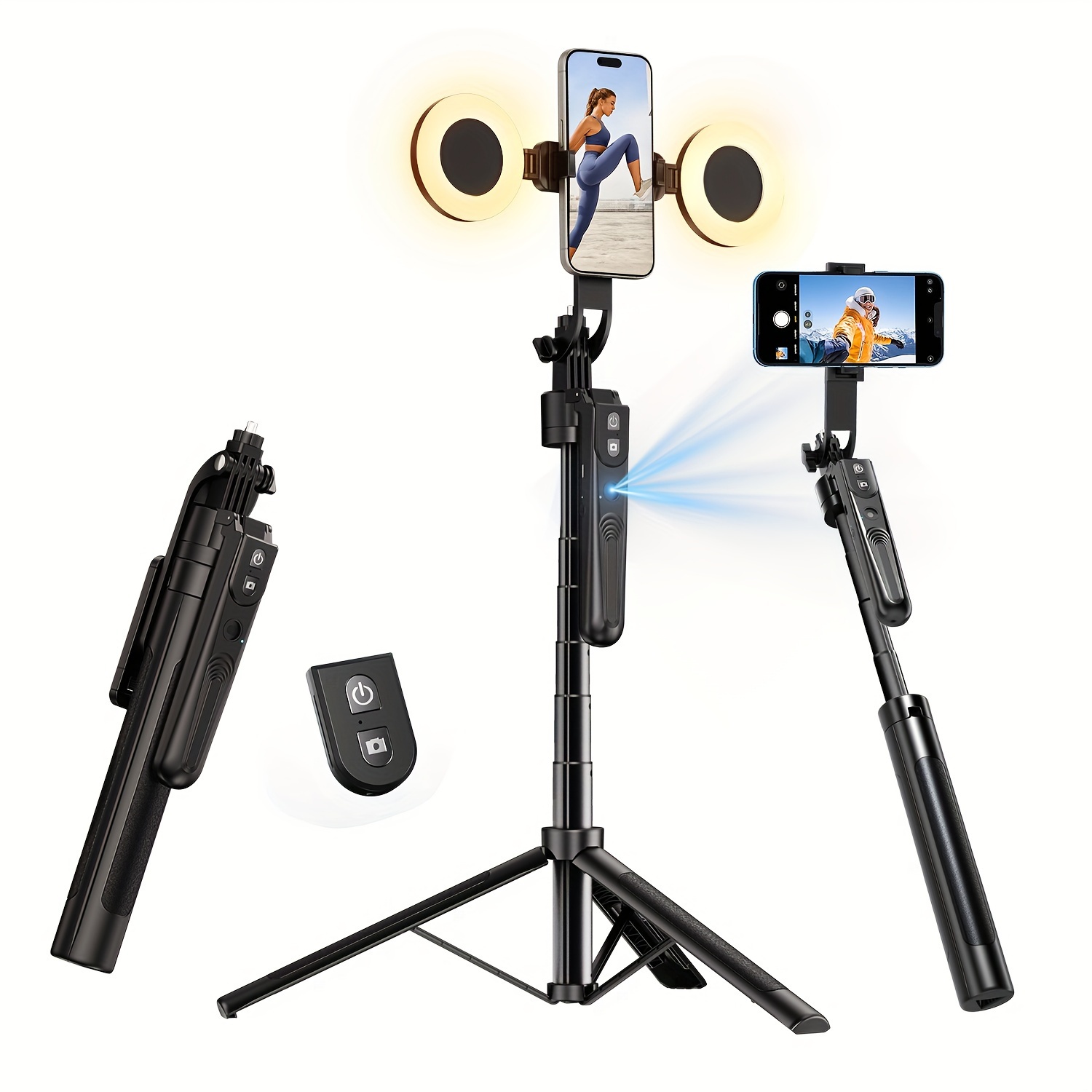 

360° Phone Holder, 70.9" Phone & For Phone 4"-7", Phone For Vlog/live /