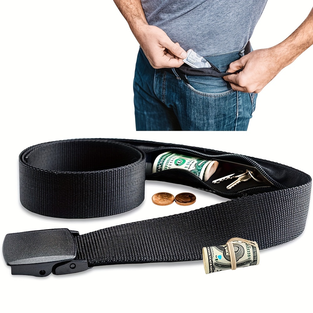 1pc Travel Cash Anti Theft Belt Fanny Bag Wo s Portable Hidden Money Belt Wallet Hidden Belt 119cm