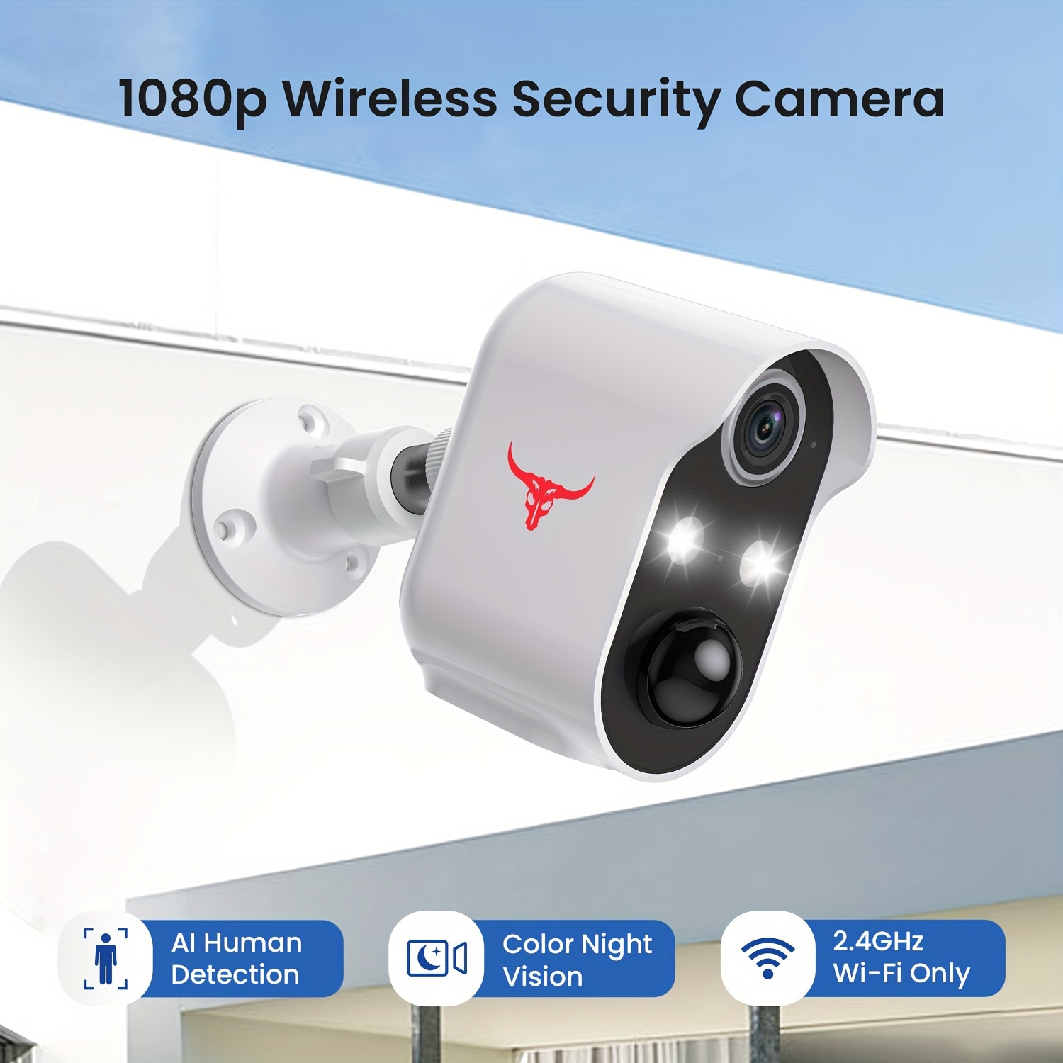 Cámaras Seguridad Inalámbricas Exteriores 1080p Batería Wifi - Temu