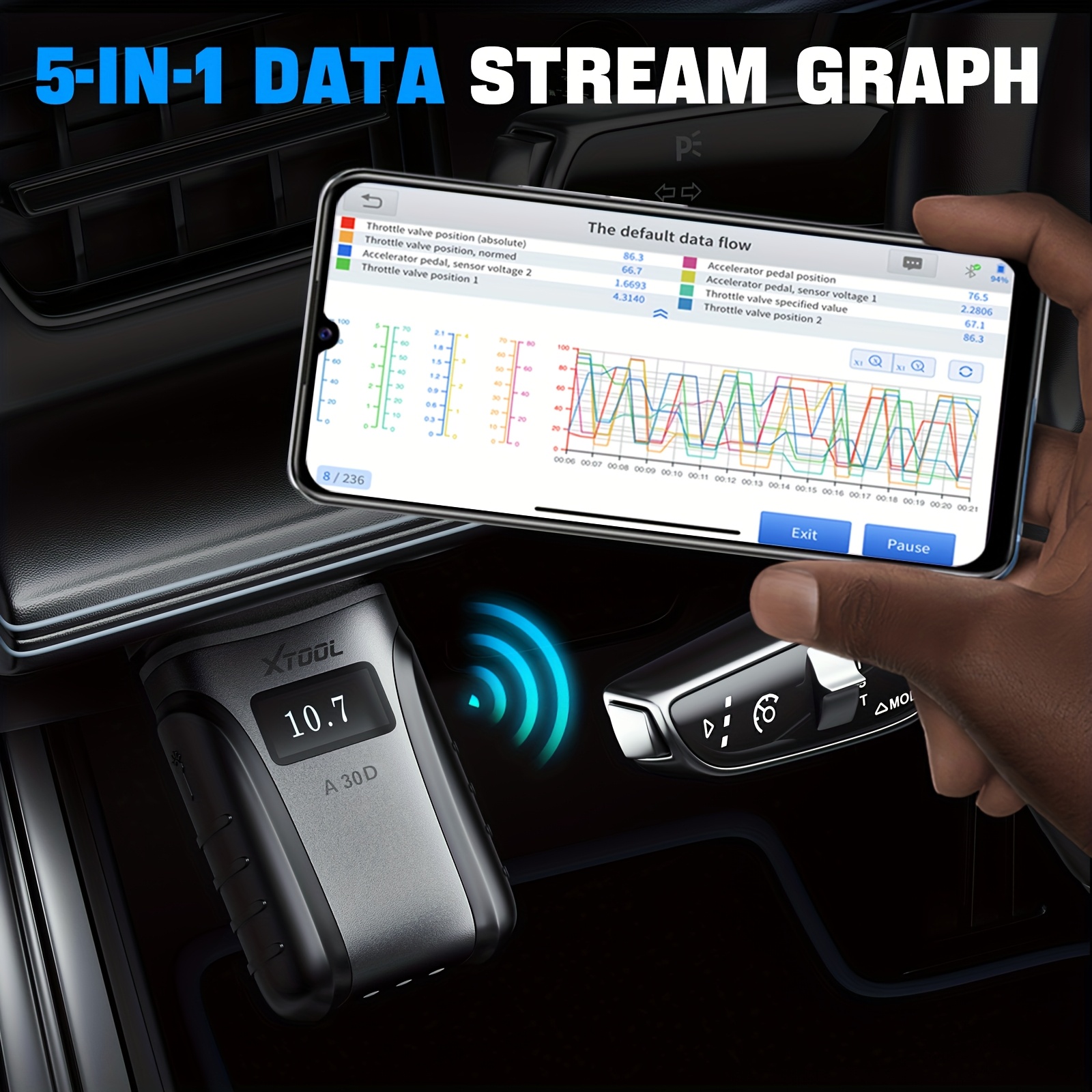 TEMU Xtool A30d Upgraded Version Of A30 | A30d Wireless Scanner, 2026 Latest Bidirectional Scanning Tool, Free Update, Full System Diagnostics, 19+ ,
