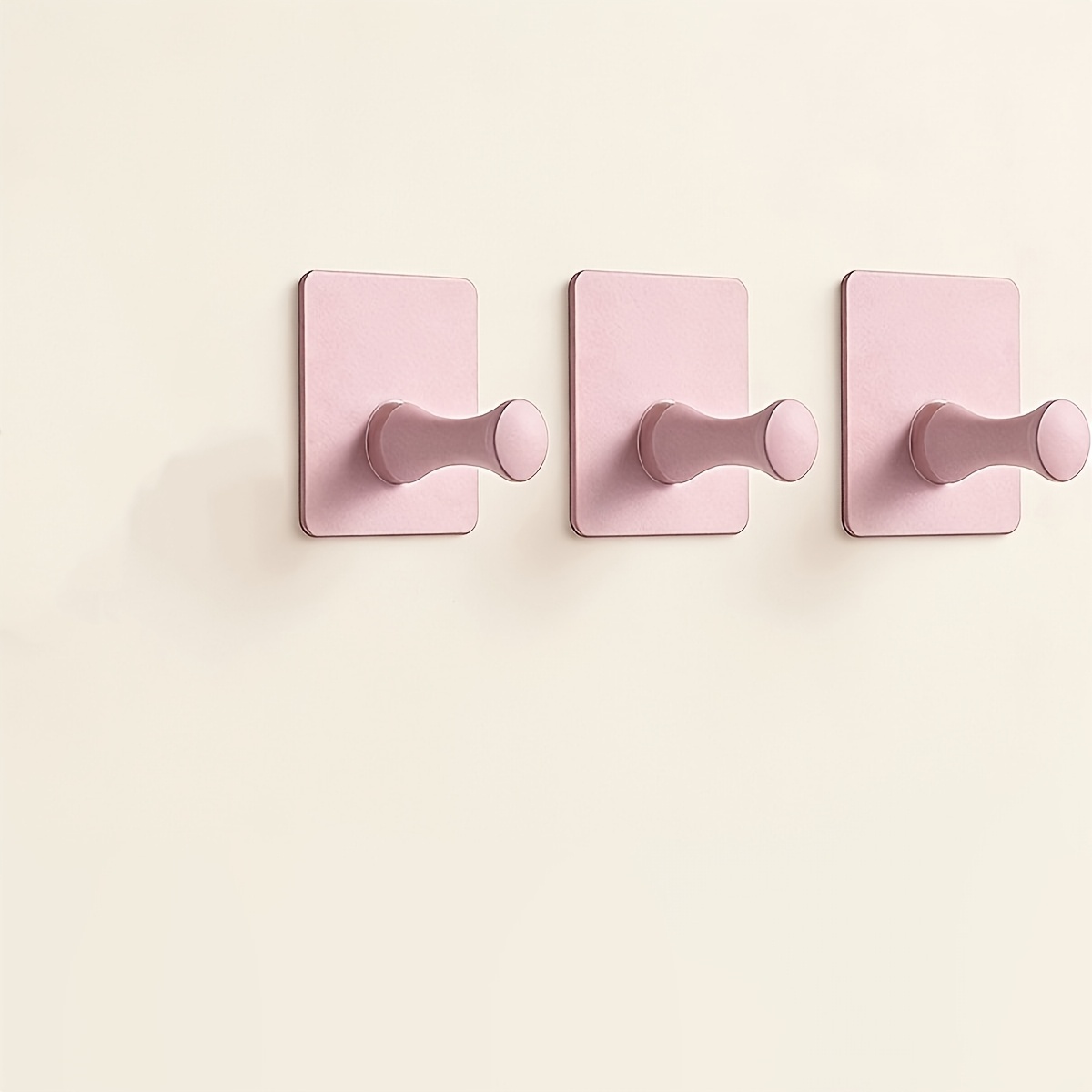 TEMU Hook Set, 3pcs Total, Designed For Bathroom And Kitchen, Perfect For Hanging Bathrobes, Coats, And Hats. Modern Hotel-style Hooks Are Ideal For
