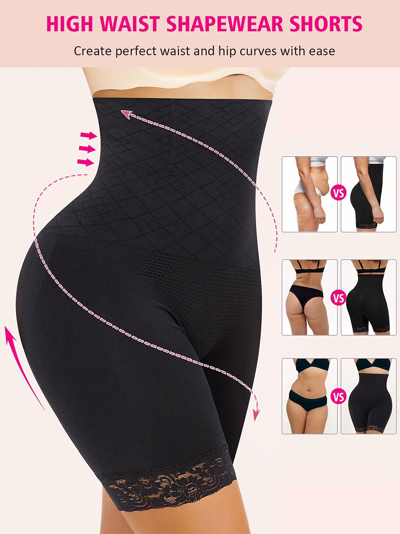 tummy control shapewear women high waist butt lifter panty Temu