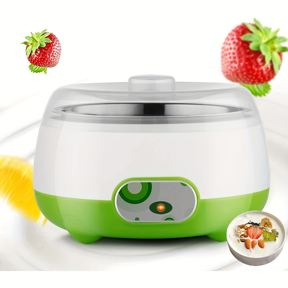 TEMU Yogurt Making Machine Yogurt 1l Machine Automatic Digital Yogurt Maker, Stainless Steel Liner Yogurt Maker Machine Home Diy Yoghourt Container