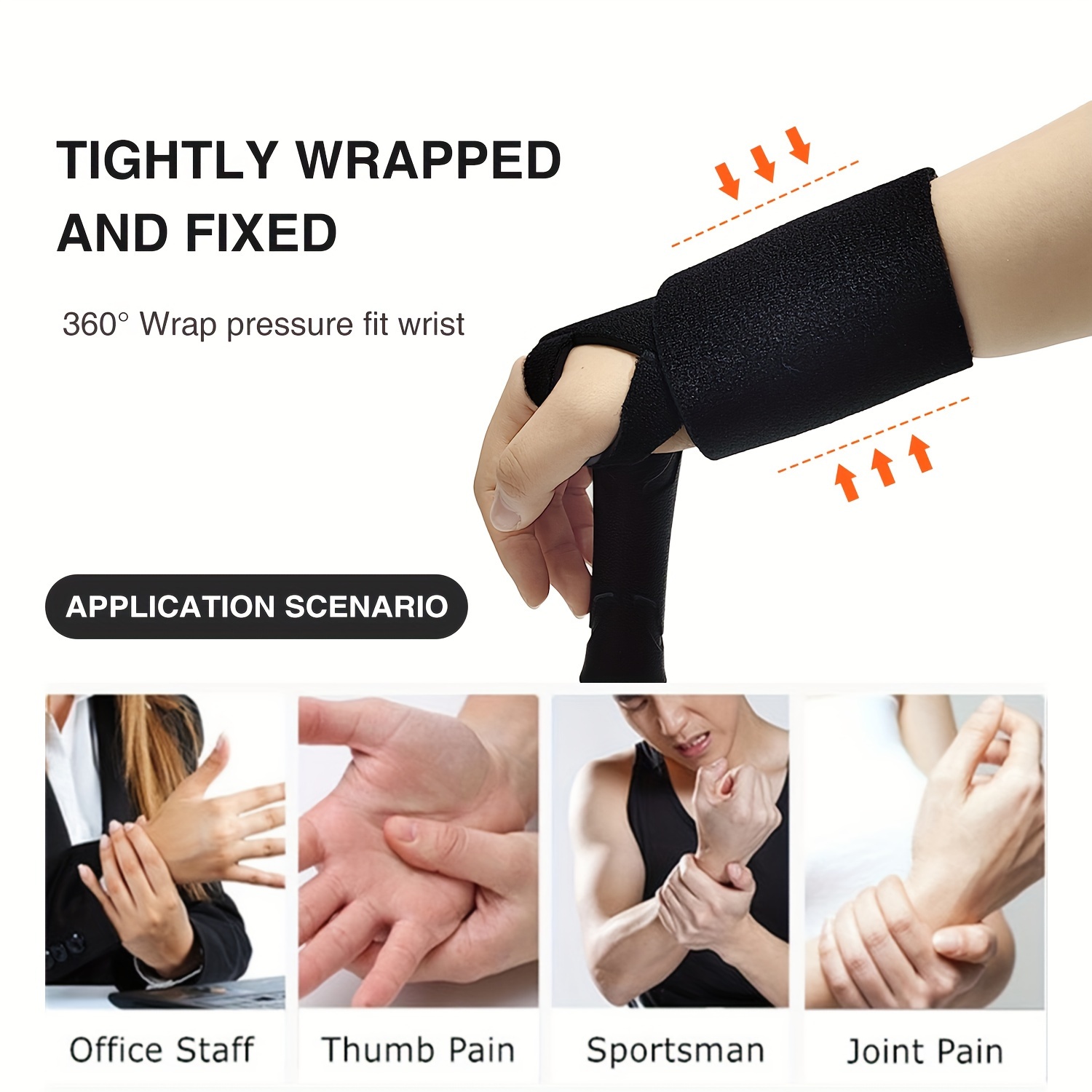 1pc Adjustable Wrist Strap, Comfortable Wrist Splint Support, Suitable For  Right And Left Handers - Temu