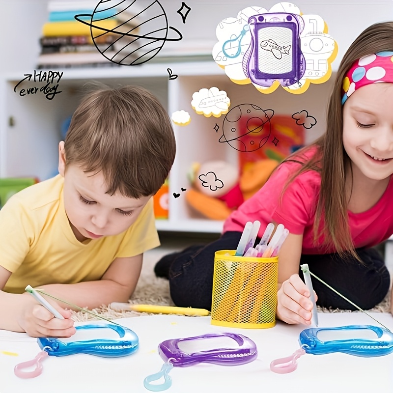 72 Pcs Mini Magnetic Drawing Board Magnetic Board For Kids, Erasable Doodle Board Travel Size Writing Board Doodle Small Painting Sketching Pad For Toddlers Baby Activity Games, 2 Style, 6 X 4.75
