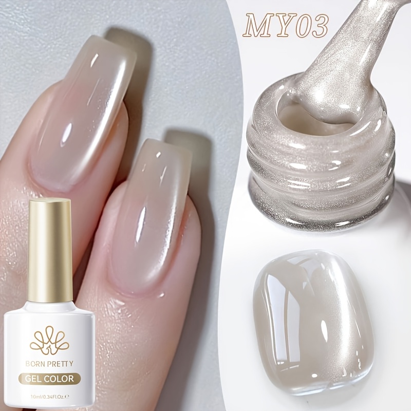 Image of Born Pretty 10ml Water Light Cat Magnetic Eye Gel Nail Polish For Long-lasting Manicure & Pedicure, Diy Nail Art Essential /led