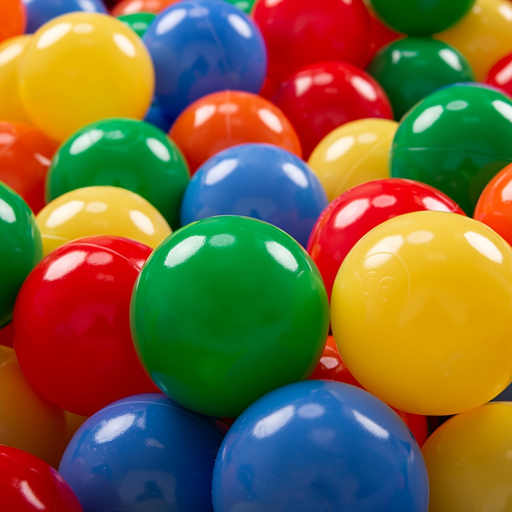 2 75in big  ow ball pit balls 56pcs soft plastic ball pit balls for toddlers   indoor outdoor fun assorted colors multicolored