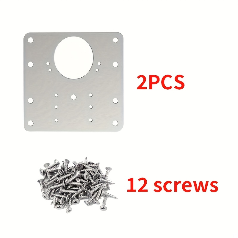 2sets Of Hinge Repair Boards, Cabinet Door And Wardrobe Door Hinge Repair Kit, Hinge Installation Gasket
