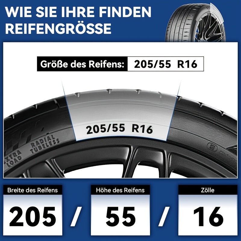 Richeer Snow Chains For Tires 205/60, 205/55, R15/r16, Kns, 1 Pair, 80/90