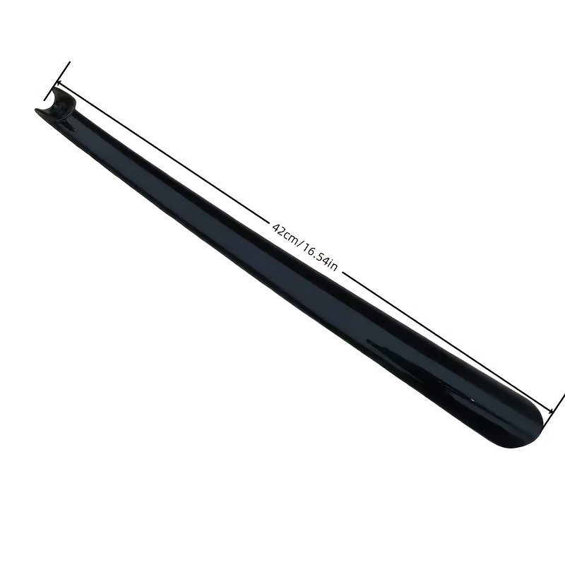 Image of 1pc Plastic Shoe Horn, No Bending Required, Lazy Slip-on Shoe Helper For Elderly And Pregnant Women, Hanging Design For , Essential Household Item