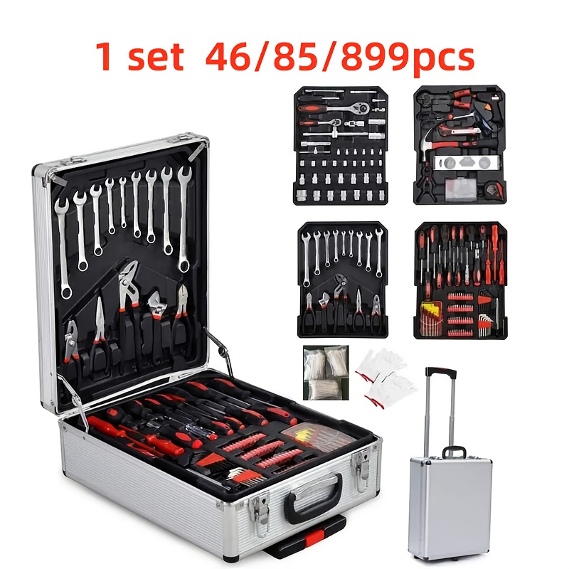 

46/85/899pcs Premium Stainless Steel Repair Tool Kit: And - Complete Auto And Accessories With Tools