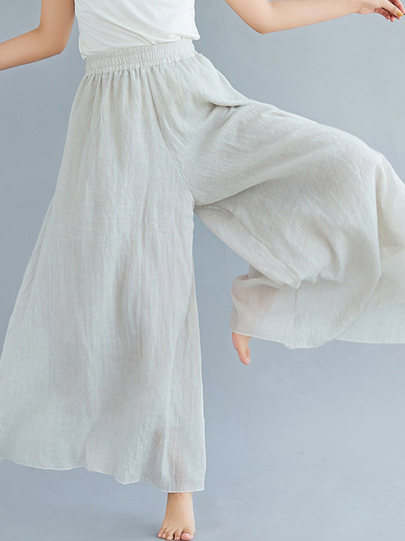 womens elegant cu s pants non transparent wide leg Temu