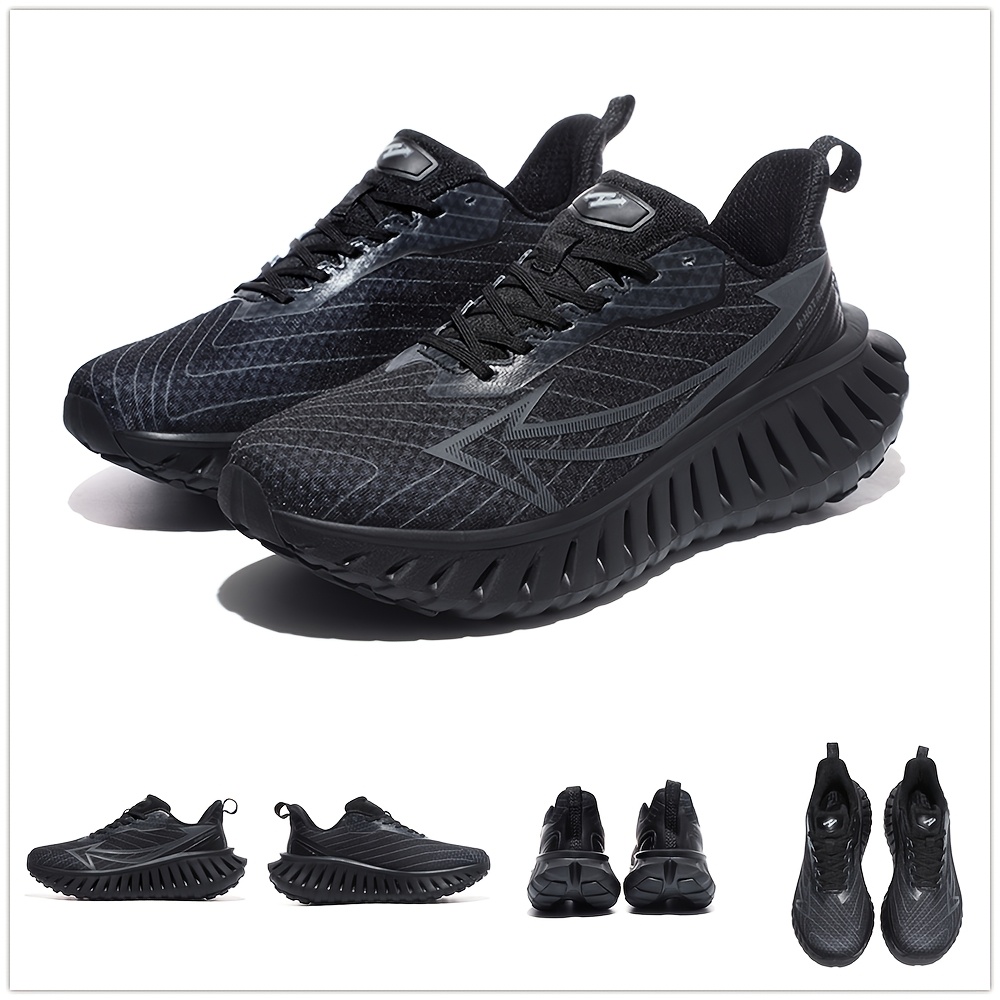 Men's Breathable Running Shoes with Carbon Board Technology & Cushioned EVA Sole - Sneakers Suitable for Gym, Jogging, Marathon - Slip-Resistant Training Shoes for All-Terrain Grip, Workout Sneakers