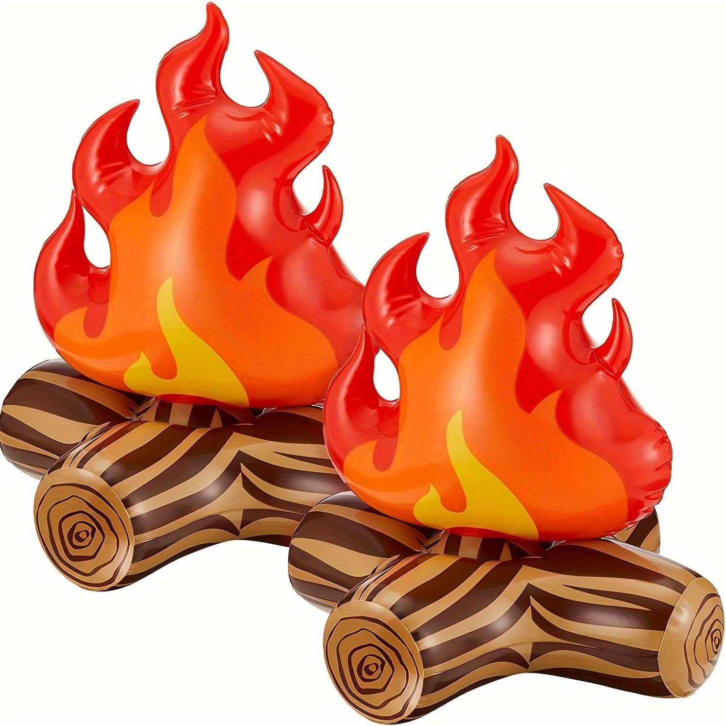 

1/4pcs Inflatable Flame Model Yard Decoration Props Pvc Inflatable Bonfire Camping Party Props Party Supplies Campfire Prop Inflatable Fire Cardboard Fire Flames Halloween 3d Balloon