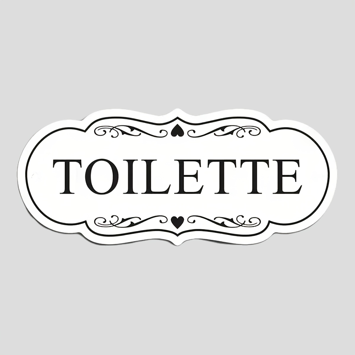 TEMU 2d Flat, 1pc Self-adhesive Acrylic Bathroom Sign Suitable For Home, Office, Restaurant - Modern Restroom Door Decoration With English Text,