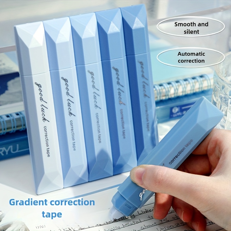 

5pcs Correction Tape, Pe Material, Portable And , Colors, Used For Offices And Schools