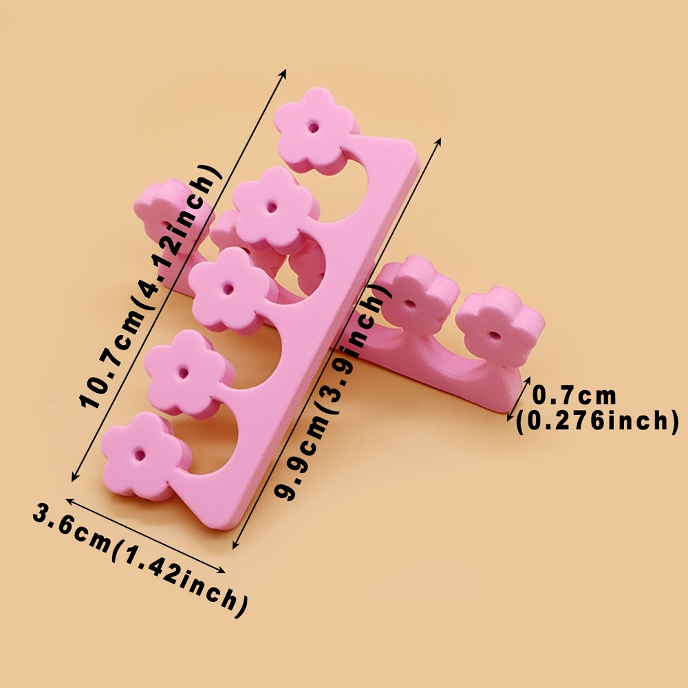 8pcs Soft Sponge Finger and Toe Separators for Nail Art
