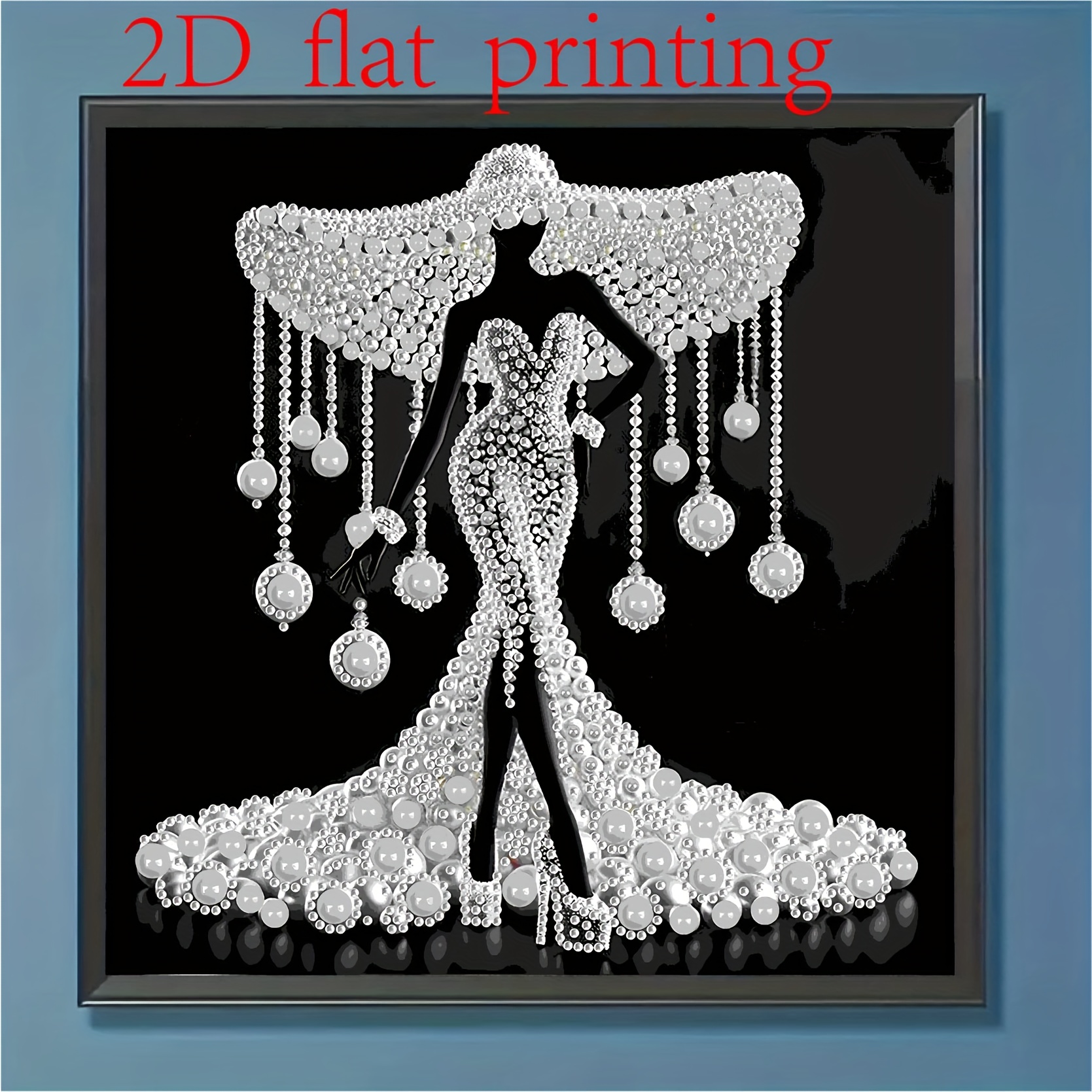 Image of A 5d Special-shaped Diamond Painting Kit Featuring An Elegant Goddess Design, Unframed Art For Home Wall Decoration, 11.8x11.8 Inches Canvas, Perfect For Adult Holiday Crafts
