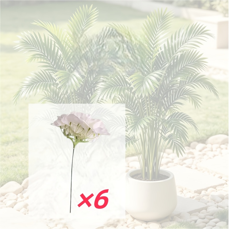 TEMU 6pcs - High-end Large Realistic , Realistic Style, Suitable For Home And Wedding Decoration, Gardens, Courtyards, Tables, Engagements, Office
