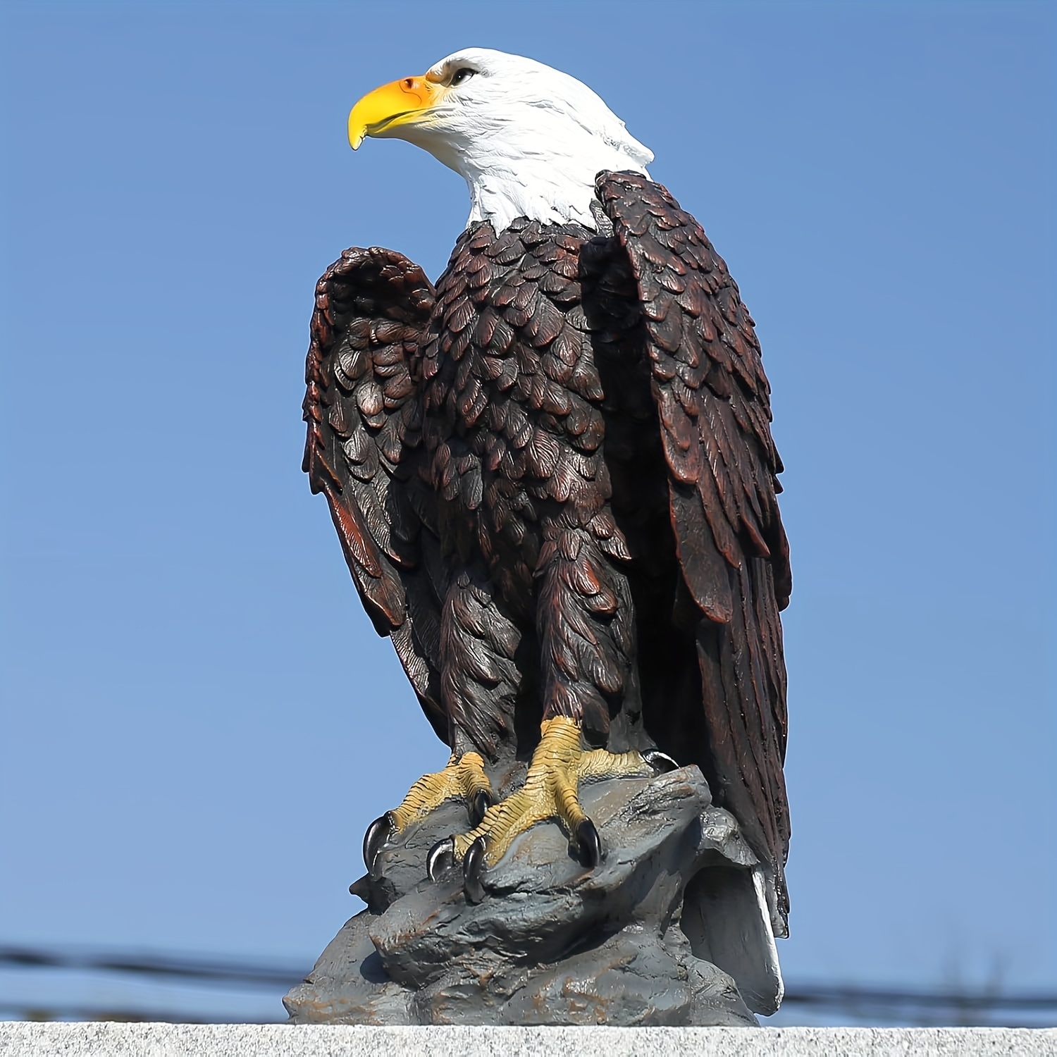 Bald Eagle Garden Statue 4