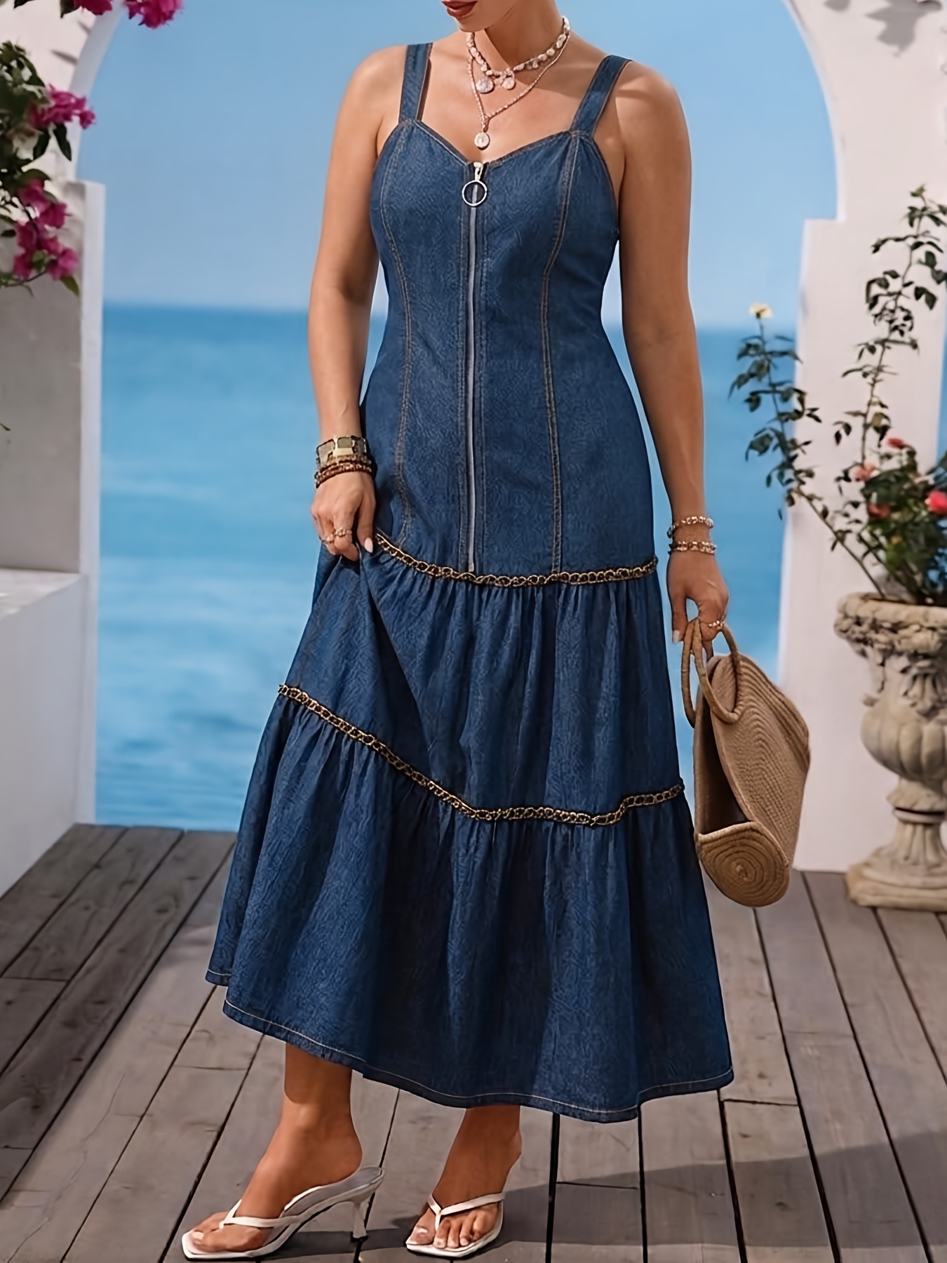wedding dress design Xenia Denim Dress main image 1