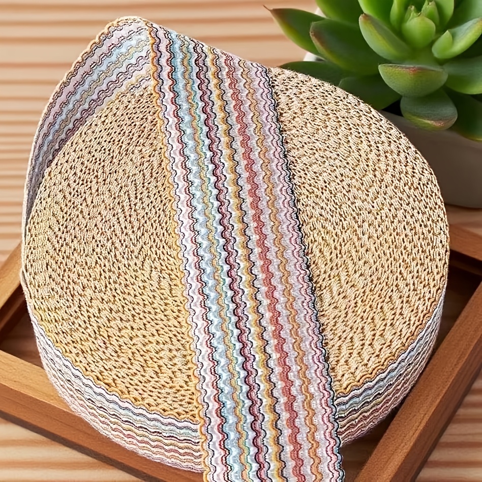 TEMU Élastique à d'eau colorées, bande extensible de croissant - Convient pour la décoration de la ceinture de vêtements, pantalons et jupes à soi-