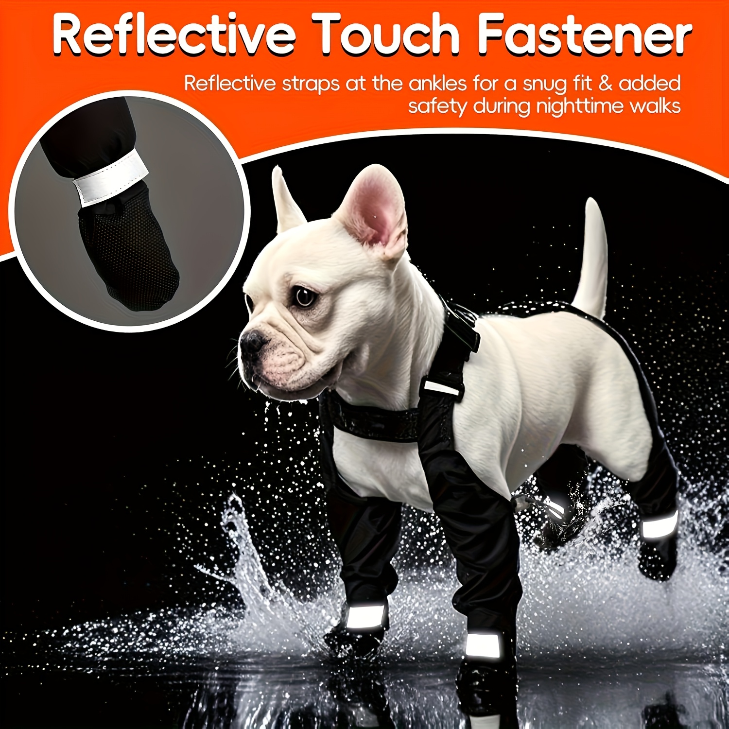 Non-Slip Dog Boots for All Sizes, Adjustable Buckle Closure