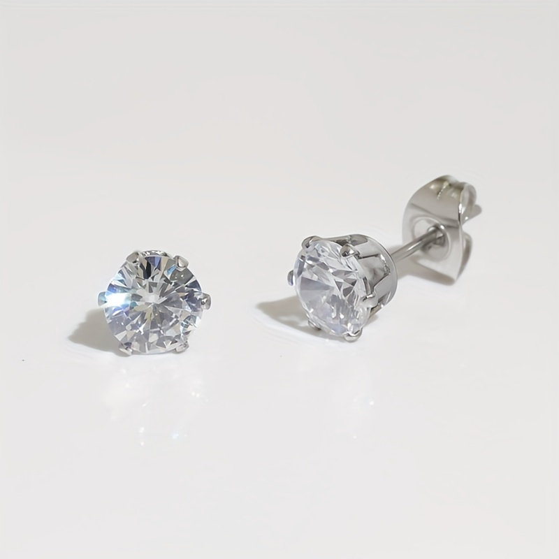 

1 1 , , Synthetic Zirconia , Accessories, Steel, Synthetic Zirconia, Steel Ear Posts
