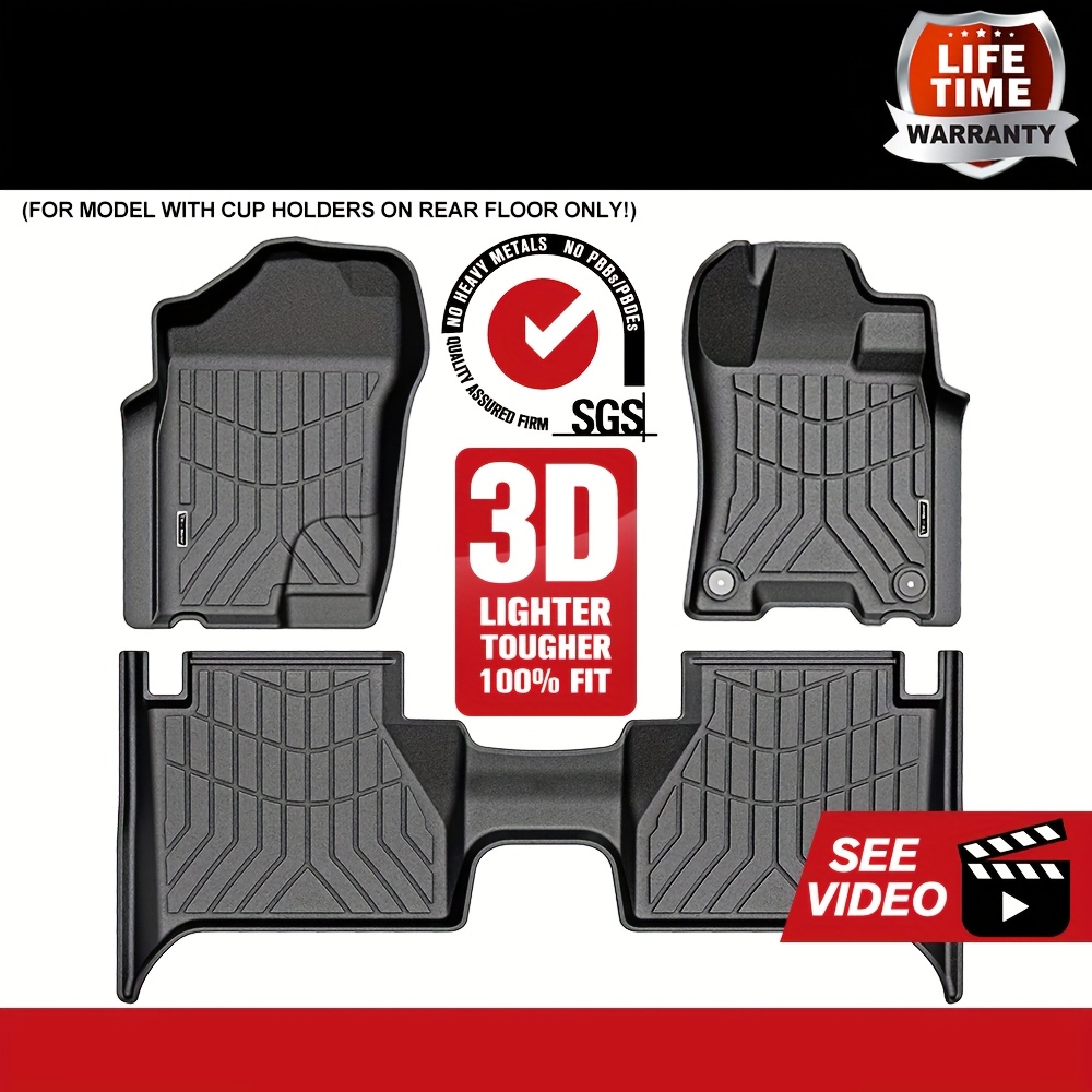 TEMU Kiwi Tpe Car Floor Mats Liner Fit For D23 2015-new