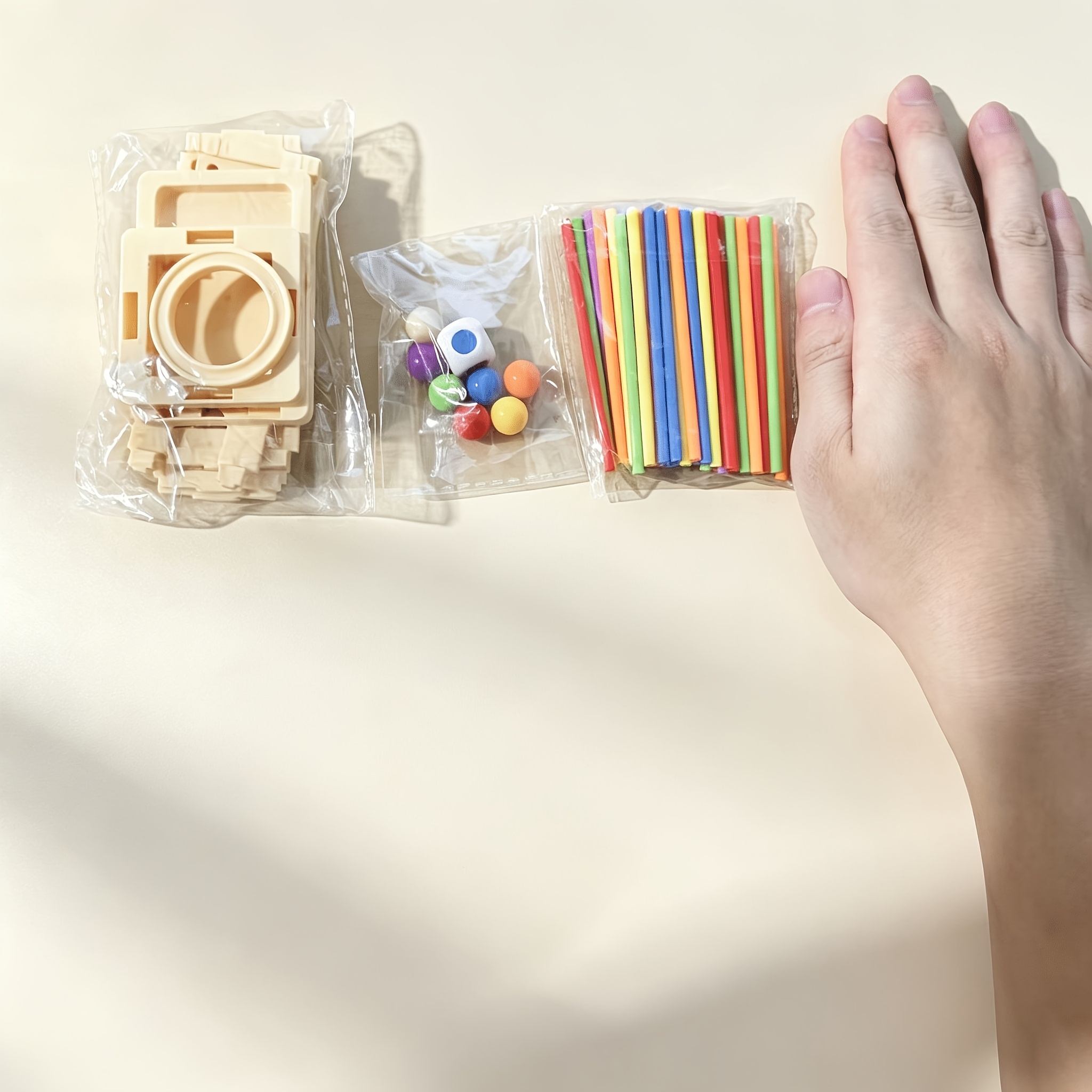 TEMU Juego de de Bolas Apilables y Extraíbles, de de Pintura de Varillas Multicolor, Juego de Mesa Interactivo para Reuniones Familiares, Regalo,