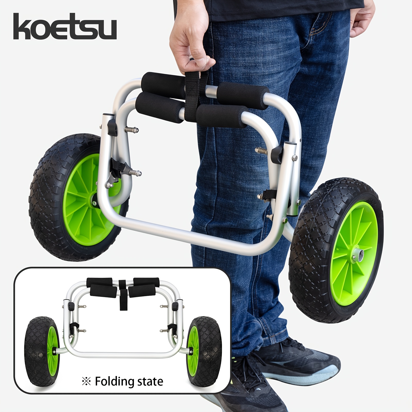 KOETSU SUP Board Trailer for Nose-Mounted Towing