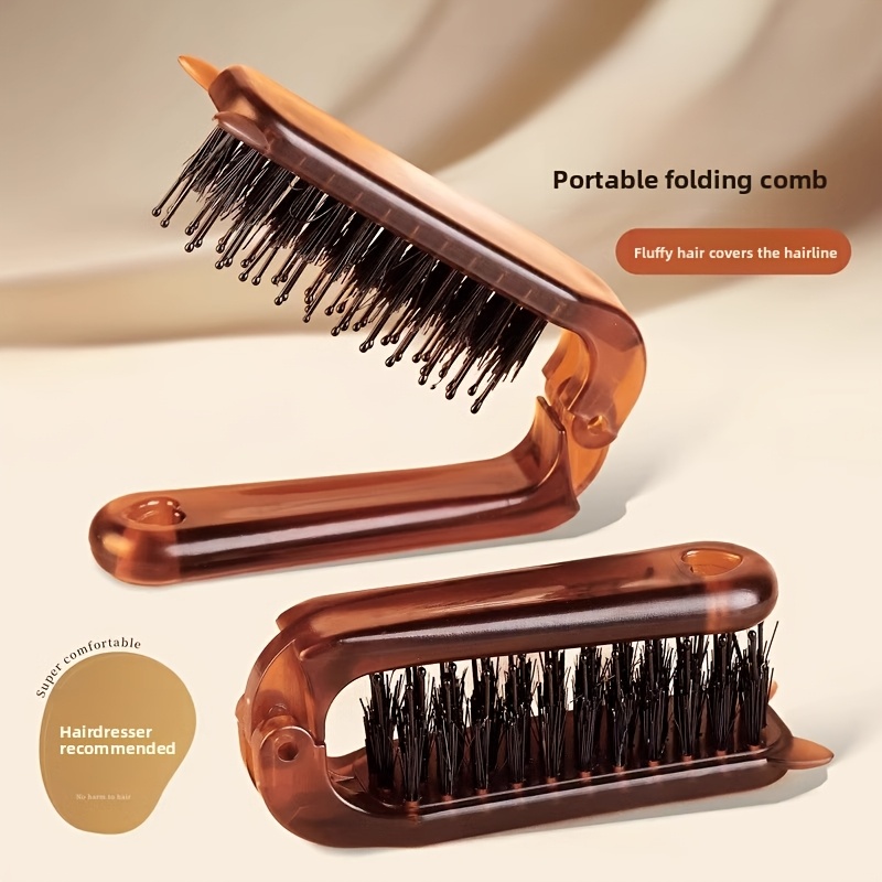 2pcs Soft Resilient Comb Set with Hair Tie