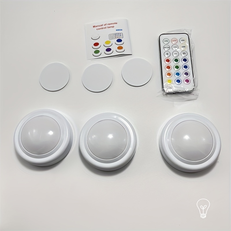 Led push deals lights with remote