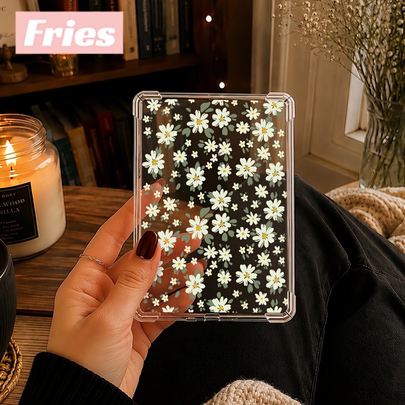 TEMU Compatible For / Case Suitable For Paperwhite 12/5, 6-inch 10th/11th Gen, Libra Colour & Colour/bw Case Cover, Transparent Tpu Cover With Pea
