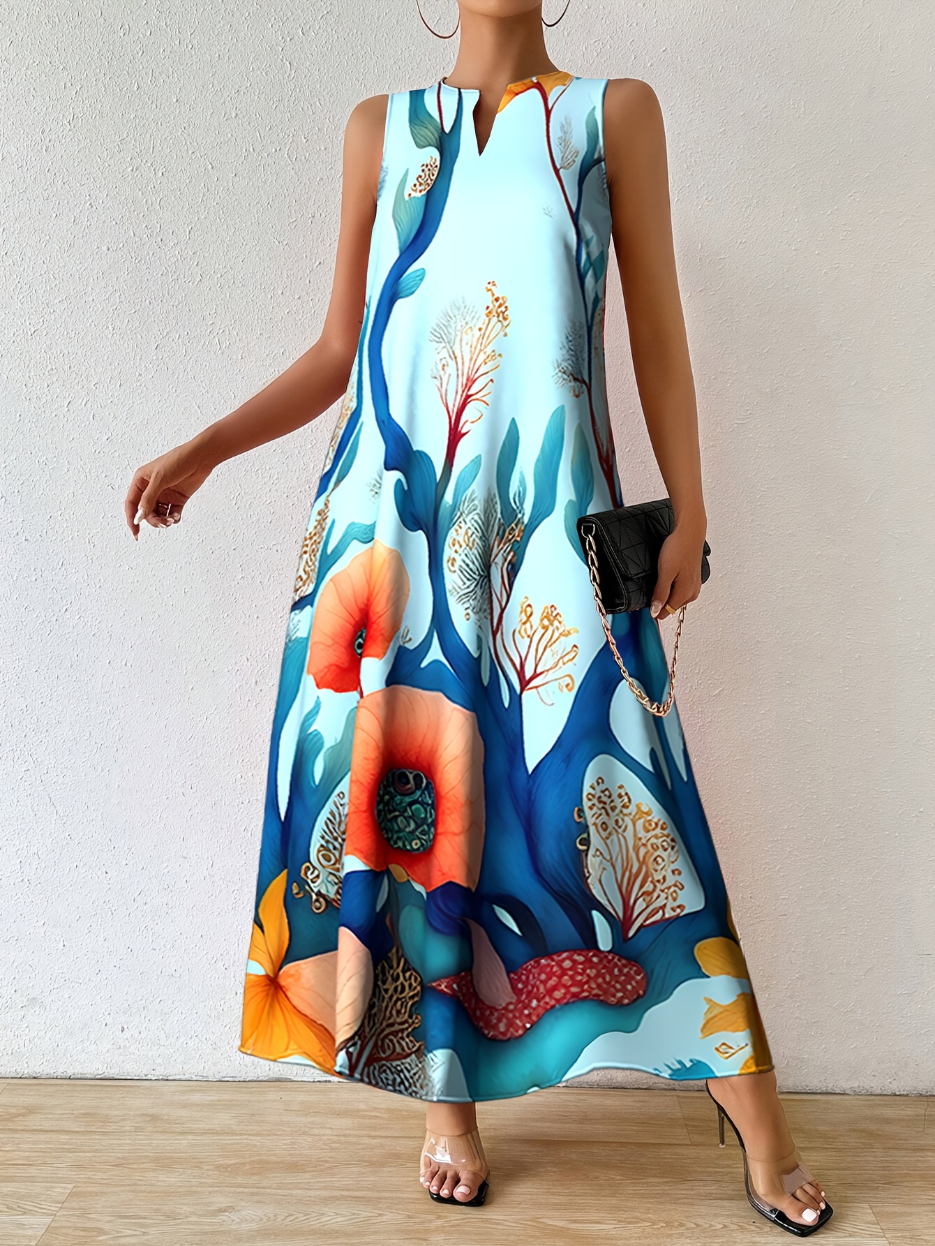 low cut plunging neckline dress Oyster Low Cut Mini Dress  USA KOOKA