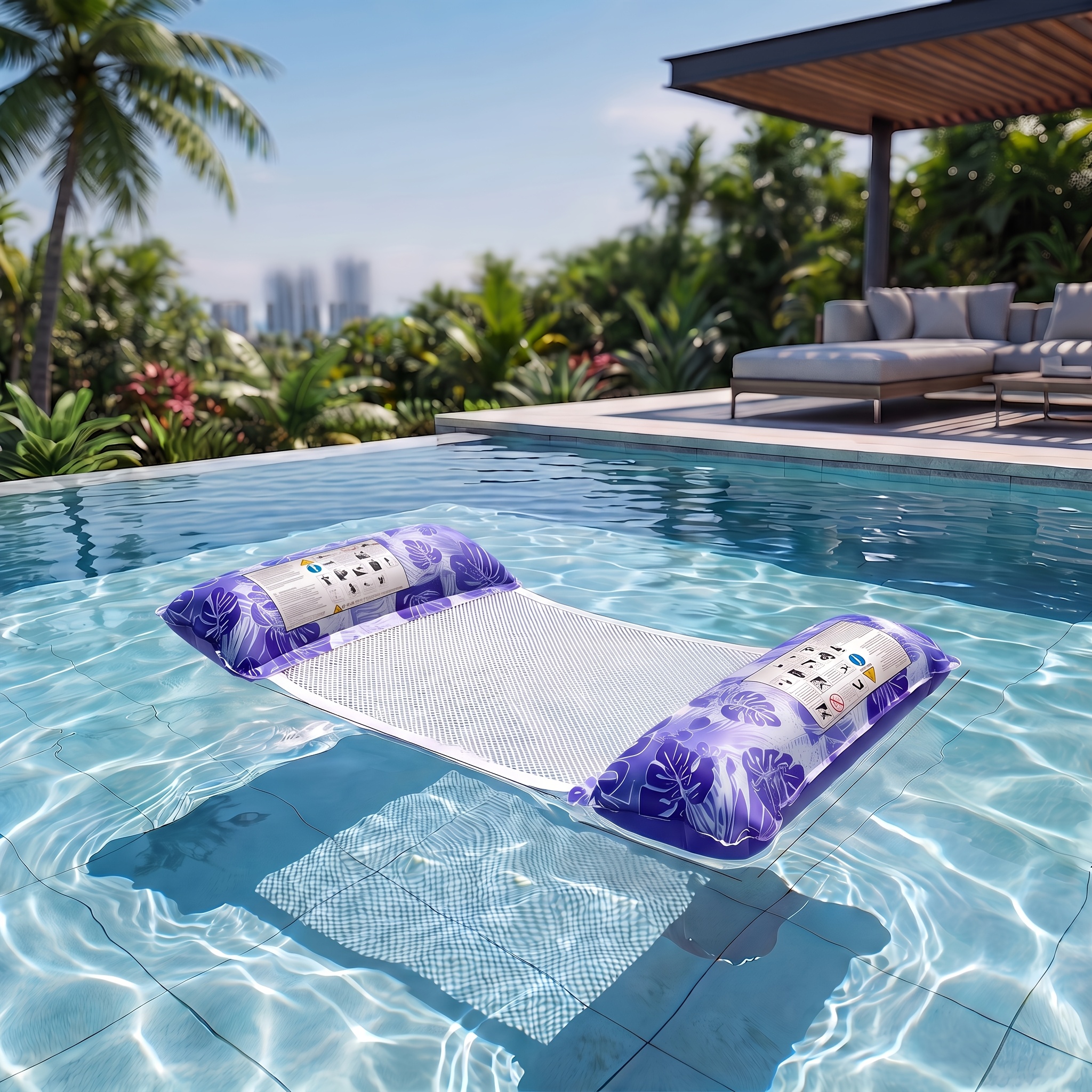 4-In-1 Multifunctional Inflatable Water Hammock for Pool & Beach