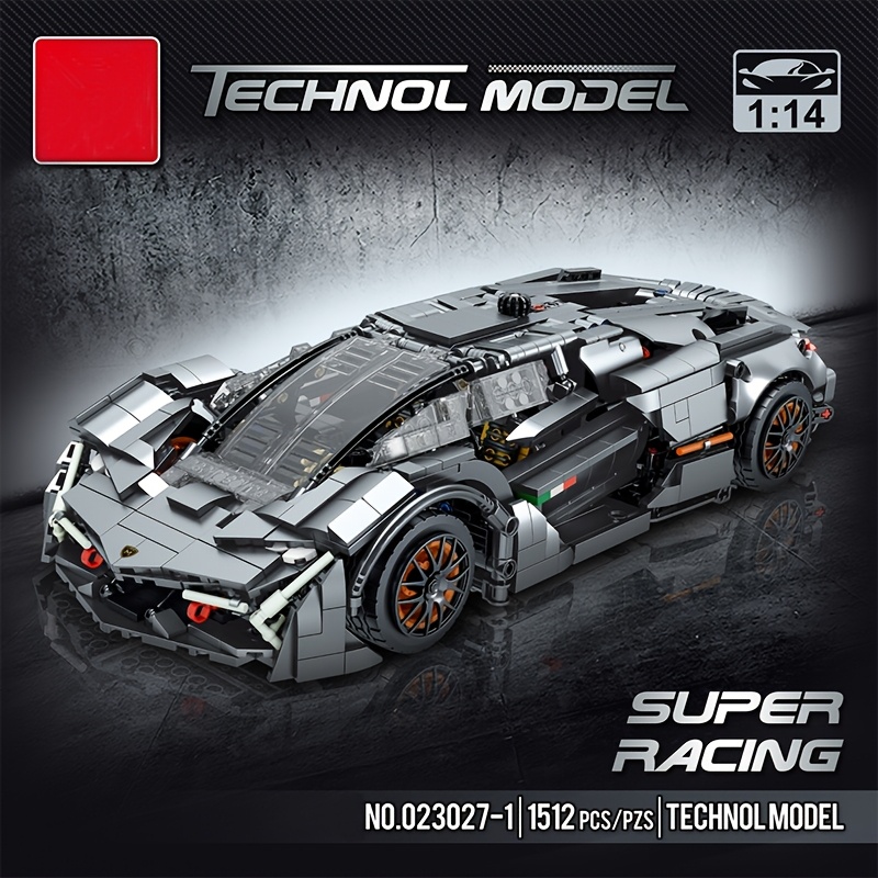 

1512pcs Deluxe Sports Car Building Set - Abs Scale Model With Hd , Interactive , Challenging Collectible Toy For Adults - Perfect Christmas Gift