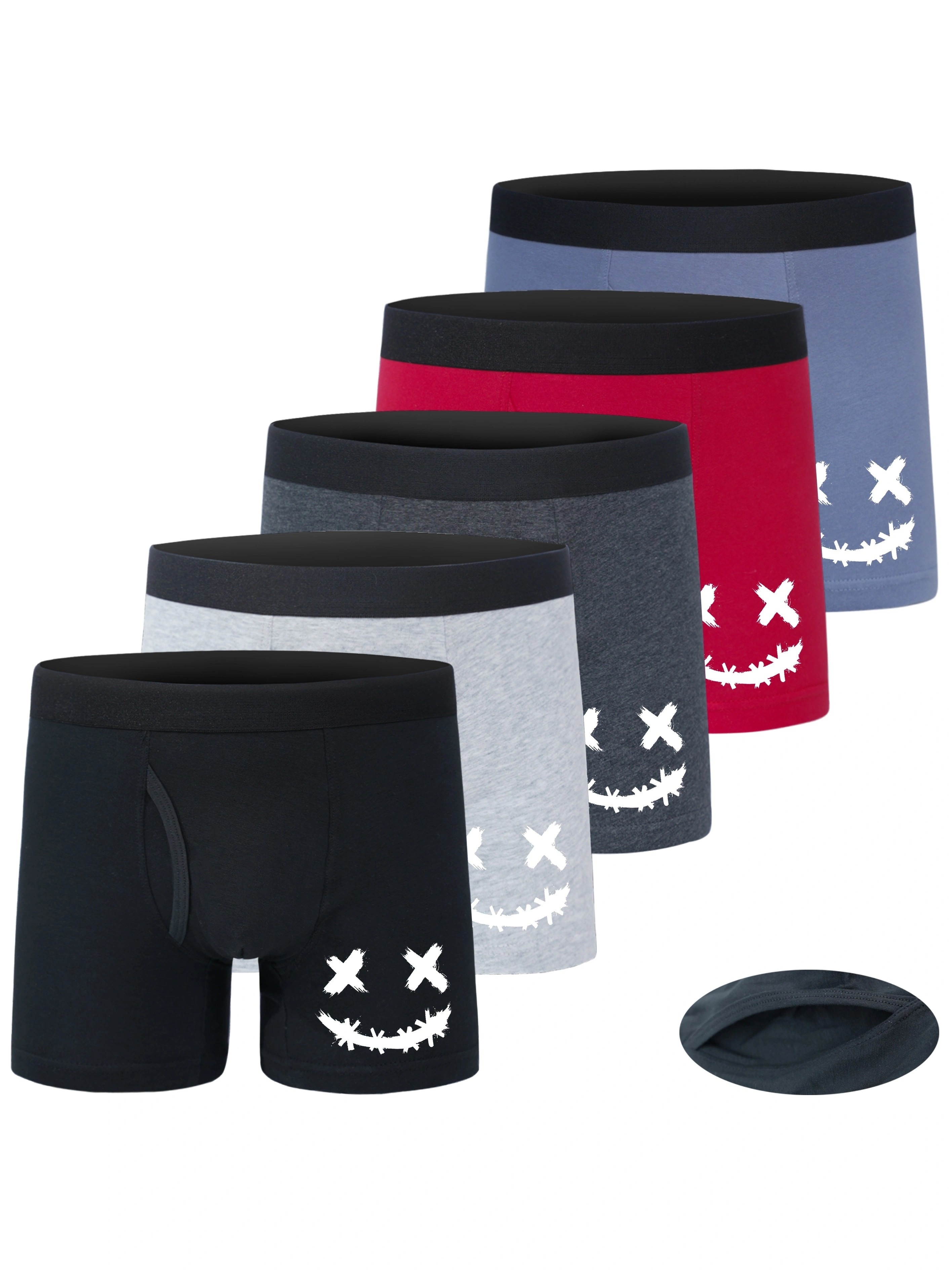 Kids Boy Underwear 5PCS Cartoon Print Underpants Shorts Panties Boys Cotton  Trunks Briefs Set for 2 to 12Y