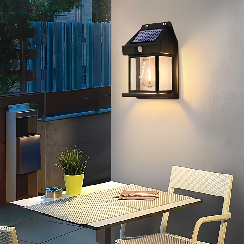 TEMU Solar Sensing Wall Lamp, Integrating Light Control And Motion Sensing, Without Charging, Providing Safe And Convenient Outdoor Lighting For