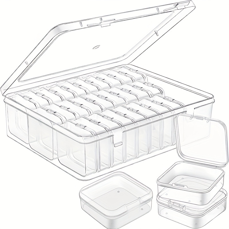 60 small boxes 2 large boxes set of 2 transparent plastic storage containers   beads jewelry crafts durable   ideal gift for yourself or jewelry box Product details 4