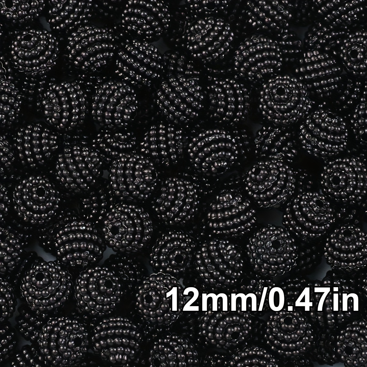 E-shop 10mm 200 Stück/12mm 120 Stück Bunte Buchbeeren-Acrylperlen mit Loch, Runde Perlen in verschiedenen Farben. Ideal für DIY Armbänder, Halsketten,
