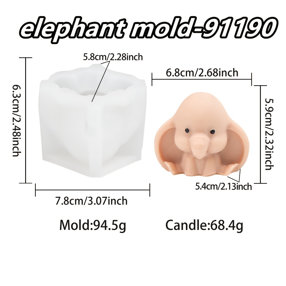 TEMU Adorable Silicone Mold For Candles Shaped , Perfect For Making Your Own Aromatherapy Candles And Plaster Crafts, As Well As For Decorating