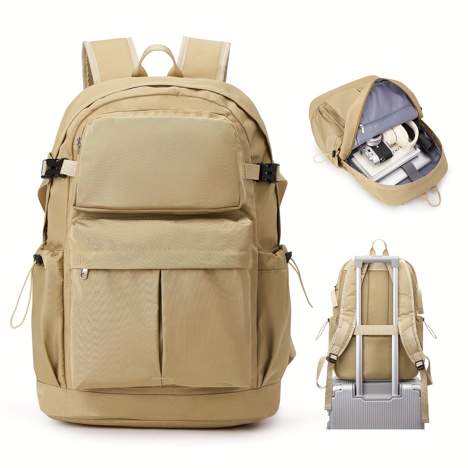 Multi Pocket Carry Travel Backpack Flight Approved Gym Bag - Temu
