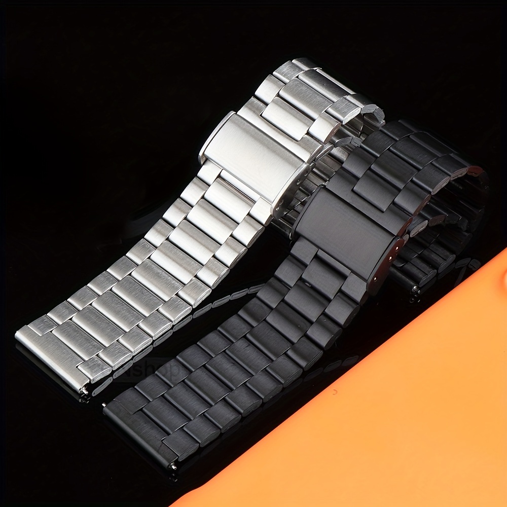 

22mm Slim Stainless Steel Smartwatch Band With Quick Release Clasp For Smartwatches